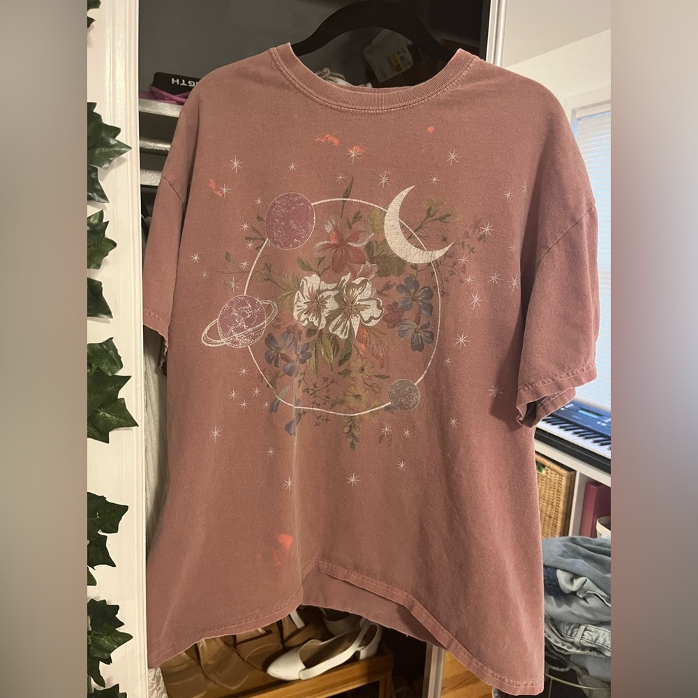 Urban Outfitters Cosmic Floral T-Shirt (Dress)